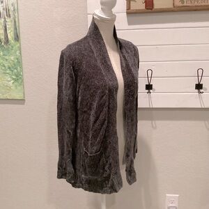Zoey Knitted Dark Grey Cardigan